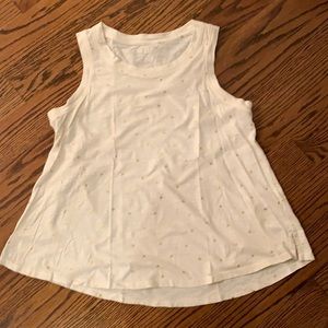 Gap Gold Foil Heart Cream Tank
